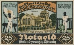 Ritterhude - Gemeinde - 15.5.1921 - 25 Pfennig 
