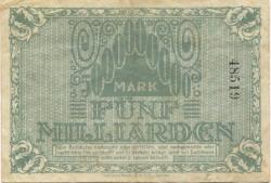 Rochlitz - Amtshauptmannschaft - 24.10.1923 - 5 Milliarden Mark 