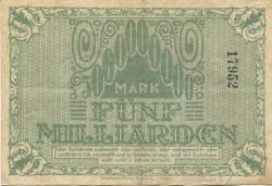 Rochlitz - Amtshauptmannschaft - 24.10.1923 - 5 Milliarden Mark 