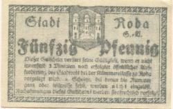 Roda (heute: Stadtroda) - Stadt - 1.2.1918 - 50 Pfennig