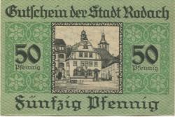 Rodach - Stadt - 15.8.1920 - 50 Pfennig