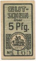 Rötha - Stadt - -- - 5 Pfennig