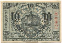 Rohrbach (heute: Heidelberg) - Gemeinde - November 1917 - 10 Pfennig