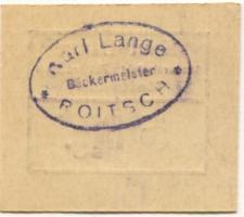 Roitzsch (heute: Sandersdorf-Brehna) - Lange, Karl, Bäckerei, Mehl und Futterartikel - -- - 5 Pfennig 
