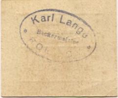 Roitzsch (heute: Sandersdorf-Brehna) - Lange, Karl, Bäckerei, Mehl und Futterartikel - -- - 10 Pfennig