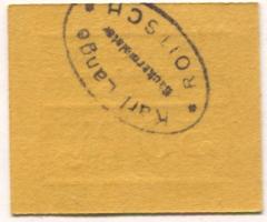 Roitzsch (heute: Sandersdorf-Brehna) - Lange, Karl, Bäckerei, Mehl und Futterartikel - -- - 50 Pfennig