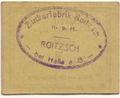 Roitzsch (heute: Sandersdorf-Brehna) - Zuckerfabrik mbH - -- - 1 Pfennig
