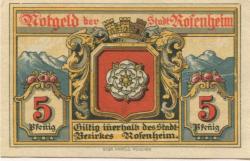 Rosenheim - Stadt - 16.2.1921 - 5 Pfennig