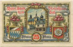 Rosenheim - Stadt - 16.2.1921 - 25 Pfennig