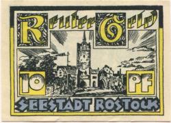 Rostock - Stadt - - 31.5.1922 - 10 Pfennig