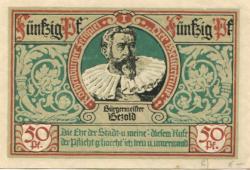 Rothenburg - Stadt - 24.6.1921 - 50 Pfennig