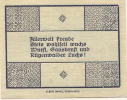 Rügenwalde (heute: PL-Darlowo) - Stadt - 1.6.1920 - 10 Pfennig