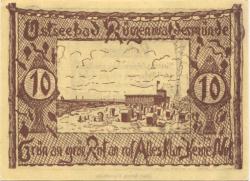 Rügenwaldermünde (heute: PL-Darlowko) - Gemeinde - 15.7.1921 - 10 Pfennig 