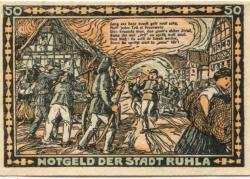 Ruhla - Stadt - 1.4.1921 - 1.1.1922 - 50 Pfennig