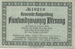 Ruhpolding - Gemeinde - 19.10.1920 - 25 Pfennig 