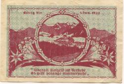 Ruhpolding - Gemeinde - 5.4.1921 - 1.1.1922 - 50 Pfennig 