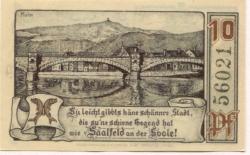 Saalfeld - Stadt - 1.4.1921 - 10 Pfennig 