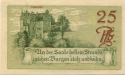 Saalfeld - Stadt - 1.4.1921 - 25 Pfennig 