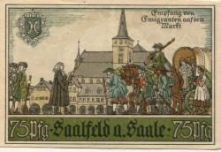 Saalfeld - Stadt - 1.8.1921 - 50 Pfennig