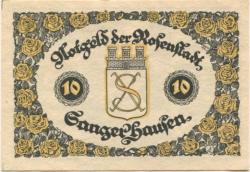 Sangerhausen - Stadt - 26.3.1921 - 10 Pfennig