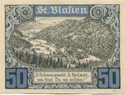 Sankt Blasien - Amtsverwaltung - -- - 50 Pfennig