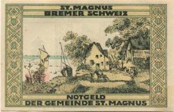 Sankt Magnus (heute: Bremen) - Gemeinde - 9.11.1921 - 31.1.1922 - 50 Pfennig