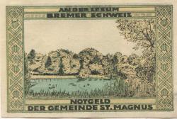 Sankt Magnus (heute: Bremen) - Gemeinde - 9.11.1921 - 31.1.1922 - 75 Pfennig