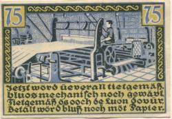 Sankt Tönis (heute: Tönisvorst) - Gemeinde - 5.11.1920 - 75 Pfennig