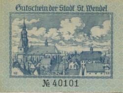 Sankt Wendel - Stadt - 1.11.1919 - 50 Pfennig