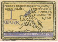 Satrup (heute: Mittelangeln) - Gemeinde - 16.5.1921 - 1 Mark