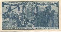Saulgau - Stadt - 15.2.1918 - 1.2.1920 - 50 Pfennig