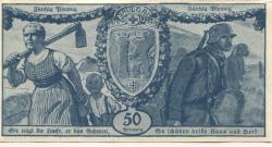 Saulgau - Stadt - 15.2.1918 - 1.2.1920 - 50 Pfennig