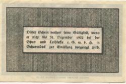 Scharmbeck (heute: Osterholz-Scharmbeck) - Flecken - 1.10.1919 - 31.12.1922 - 1/2 Mark 