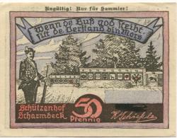 Scharmbeck (heute: Osterholz-Scharmbeck) - Schützenhof - - 1.1.1922 - 50 Pfennig
