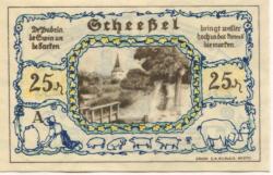 Scheeßel - Gemeinde - 1.1.1921 - 25 Pfennig