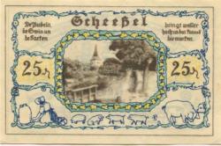 Scheeßel - Gemeinde - 1.1.1921 - 25 Pfennig