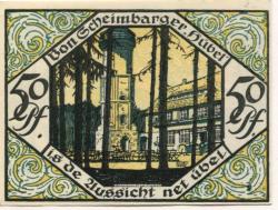 Scheibenberg - Stadt - 1.7.1921 - 50 Pfennig