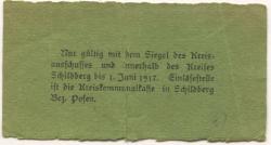 Schildberg (heute: PL-Ostrzeszow) - Kreis - - 1.6.1917 - 5 Pfennig