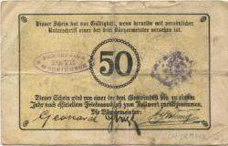 Schirmeck - Gemeinde - Juli 1918 - 50 Pfennig