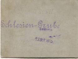 Schlesiengrube (heute: PL-Swietochlowice) - Fürstlich von Donnersmarck'sche Grubenverwaltung, Gefangenenlager - 13.9.1915 - 5 Mark