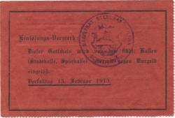 Schneidemühl (heute: PL-Pila) - Stadt - 12.8.1914 - 15.2.1915 - 5 Mark