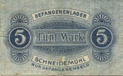 Schneidemühl (heute: PL-Pila) - Gefangenenlager - -- - 5 Mark