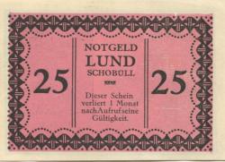 Schobüll-Lund (heute: Husum) - (Teil-)Gemeinde - -- - 25 Pfennig