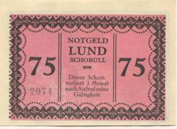 Schobüll-Lund (heute: Husum) - (Teil-)Gemeinde - -- - 75 Pfennig