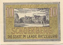 Schönberg - Stadt - - 31.5.1922 - 10 Pfennig