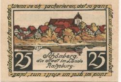 Schönberg - Stadt - - 1.1.1923 - 25 Pfennig