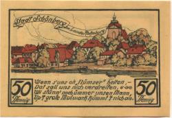 Schönberg - Stadt - - 1.1.1923 - 50 Pfennig