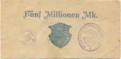 Schöneck - Stadt - 25.7.1923 - 5 Millionen Mark 