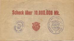 Schöneck - Stadt - 25.7.1923 - 10 Millionen Mark
