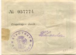 Schwabach - Stadt - 15.12.1918 - 50 Pfennig